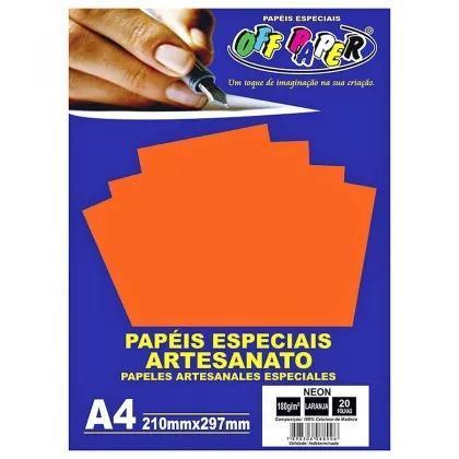 LARANJA NEON 180G - OFFPAPER