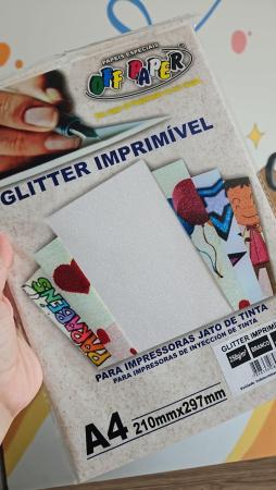  PAPEL GLITTER IMPRIMIVEL - 250G A4