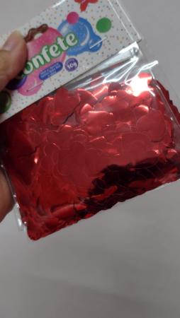 CONFETE CORACAO VERMELHO