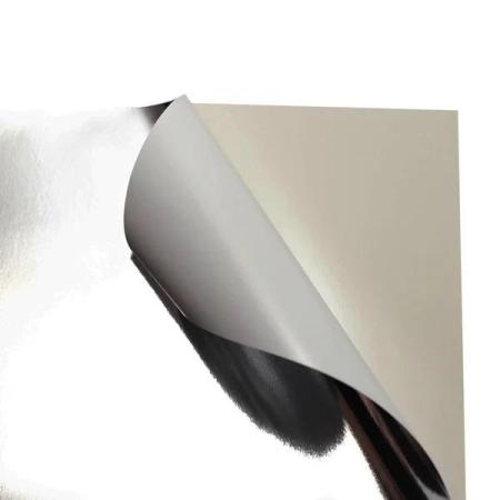PAPEL ADESIVO LAMINADO PRATA 