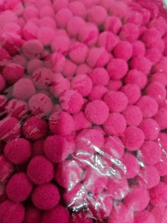 POMPOM - PINK  - 10 UND - 10MM