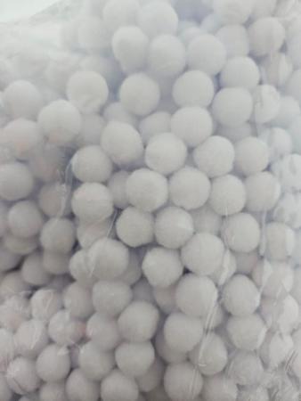 POMPOM - BRANCO - 10 UND - 10MM