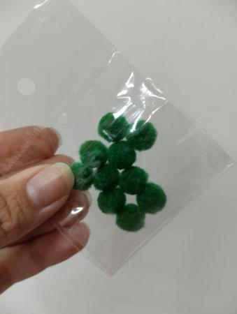 POMPOM - VERDE ESCURO - 10 UND - 10MM