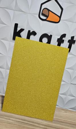 PAPEL GLITTER METALICO AMARELO 250G