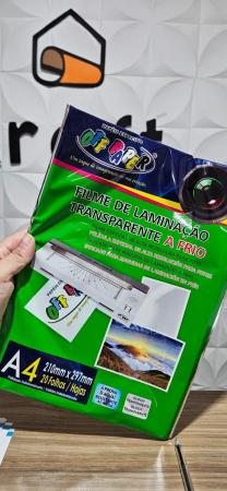 FILME DE LAMINAÇAO A FRIO TRANSPARENTE A4