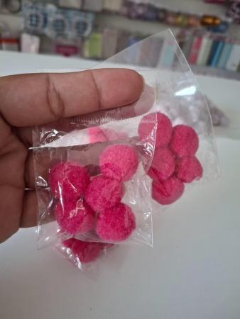 POMPOM 20MM -ROSA PINK - PACOTE COM 5UND