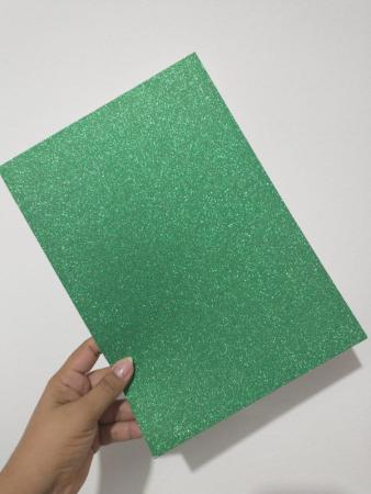 PAPEL GLITTER VERDE 250G