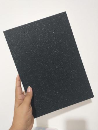 PAPEL GLITTER PRETO 250G