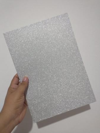 PAPEL GLITTER PRATA 250G