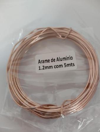 Arame de Alumínio Liso ROSE GOLD 1.5mm 