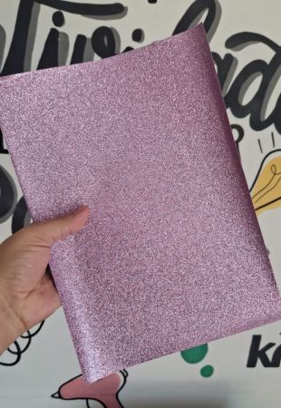 PAPEL GLITTER ROSA CLARO 180G